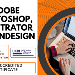 Adobe Photoshop, Illustrator and InDesign